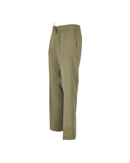 Calvin Klein Green Straight Trousers for men