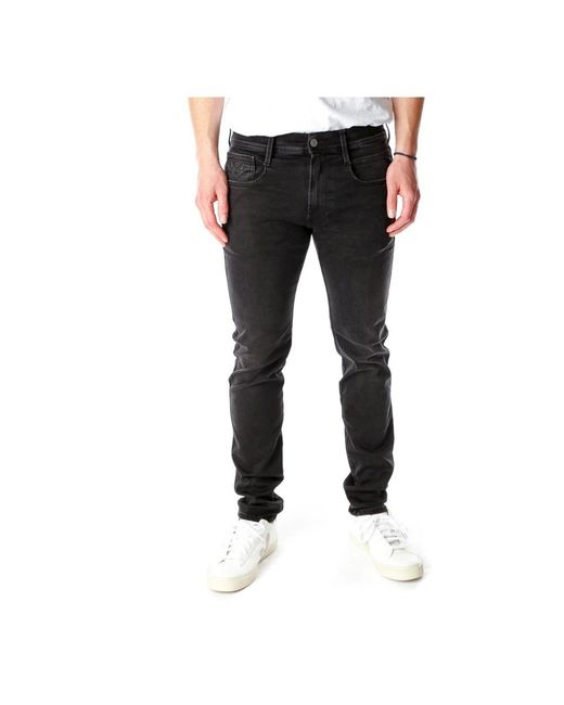Replay Black Slim Fit Jeans for men