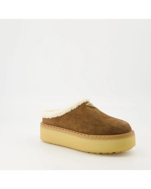 Prada Brown Mules