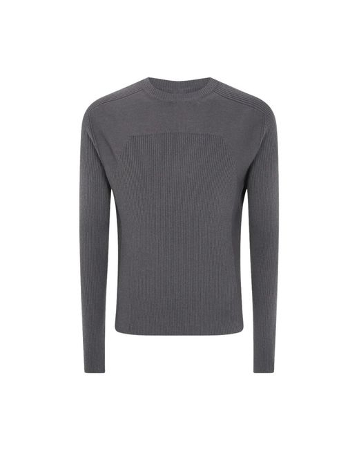Rick Owens Gray Round-Neck Knitwear for men