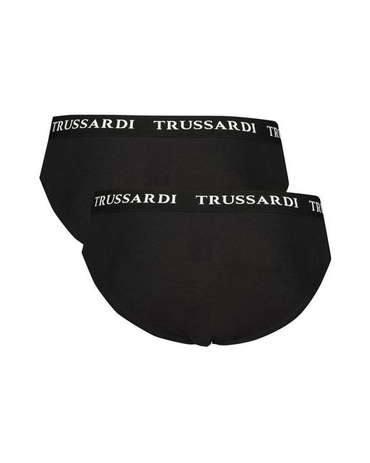Trussardi Schwarze Baumwollkomfortunterwäsche in Black für Herren