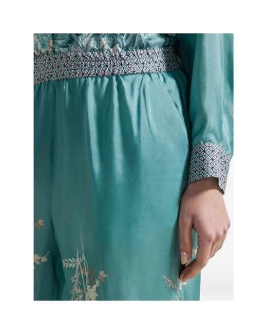 Seventy Blue Wide Trousers