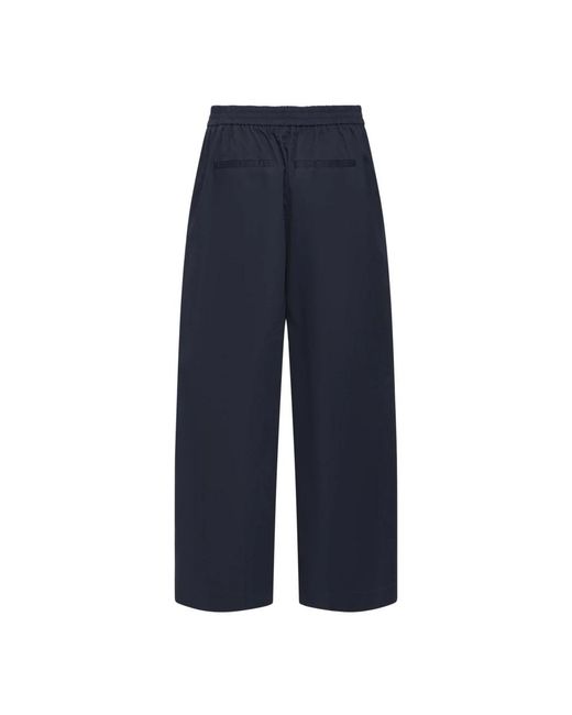 Ichi Blue Wide Trousers