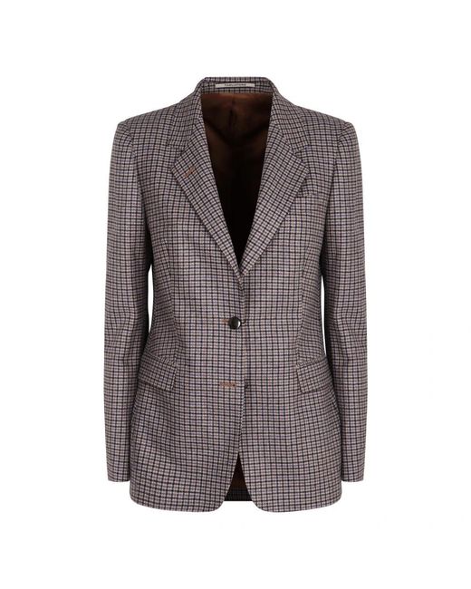 Tagliatore Jassen ,Veelkleurig ,Wol J-Parigi 12B Jacket in het Brown