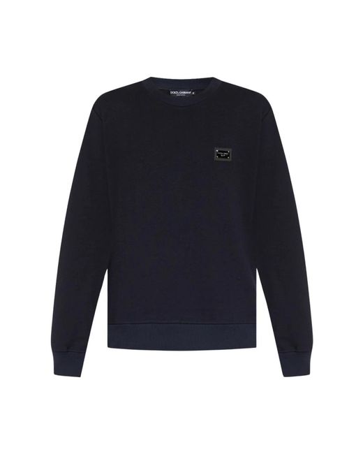 Dolce & Gabbana Sweatshirt mit logo in Blue für Herren