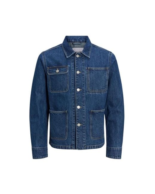 Jack & Jones Blue Denim Jackets for men