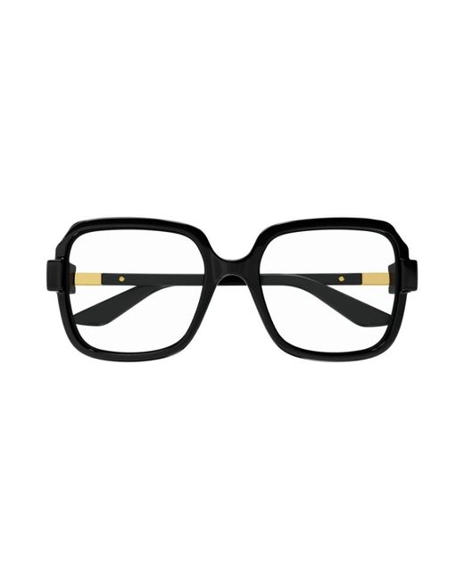 Gucci Black GG1433O Linea Lettering Eyeglasses