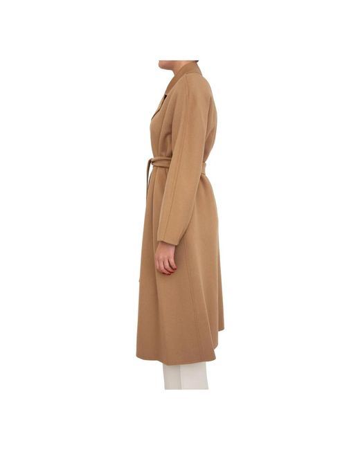 Max Mara Brown Belted Coats