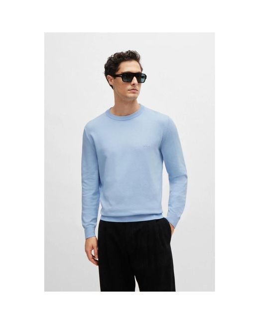 Knitwear > round-neck knitwear Boss pour homme en coloris Blue