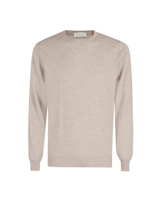 FILIPPO DE LAURENTIIS Round-Neck Knitwear in het Gray voor heren