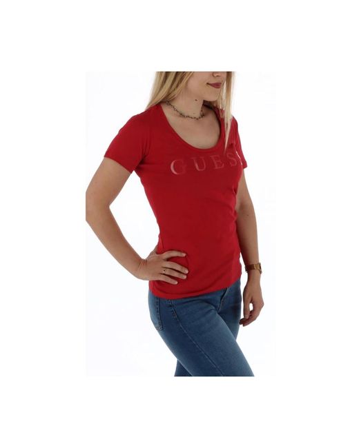 Guess T-Shirts in het Red
