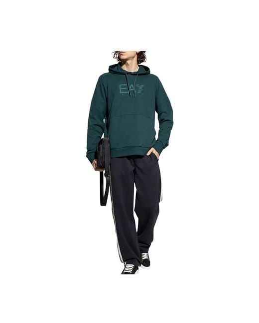EA7 Green Hoodies for men