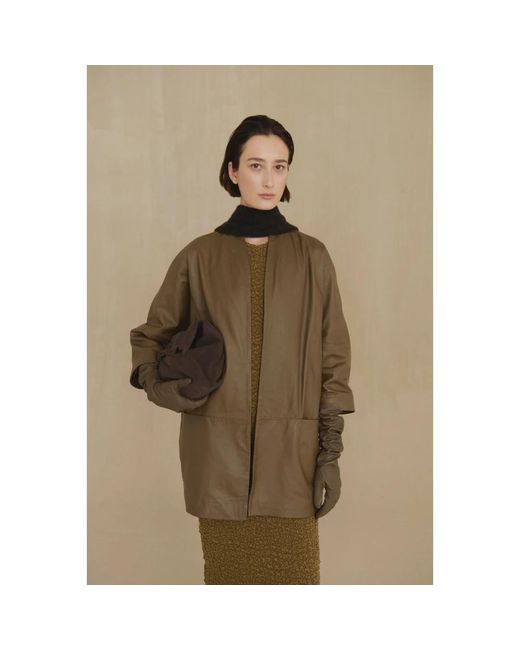 Cortana Brown Leather Jackets