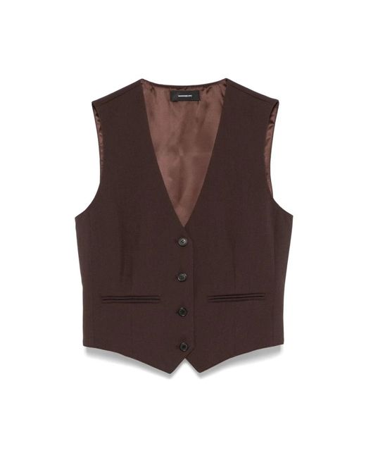 Wardrobe NYC Brown Vests