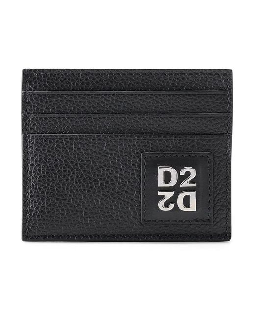 DSquared² Rebels Card Holder in het Black voor heren