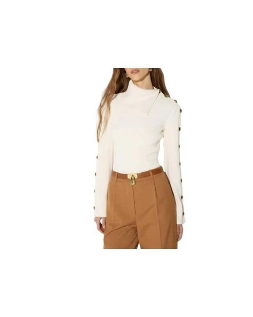 Elisabetta Franchi Natural Turtlenecks