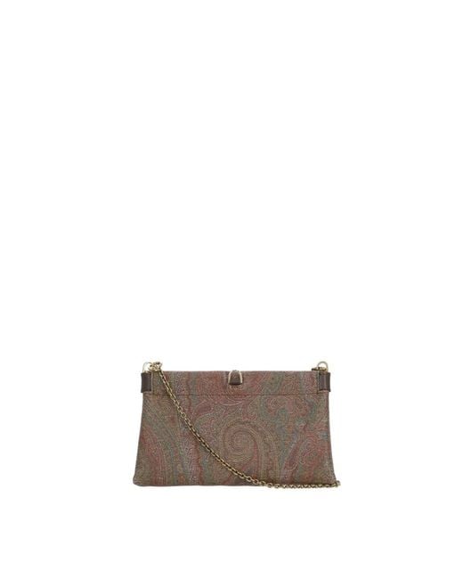 Etro Gray Shoulder Bags