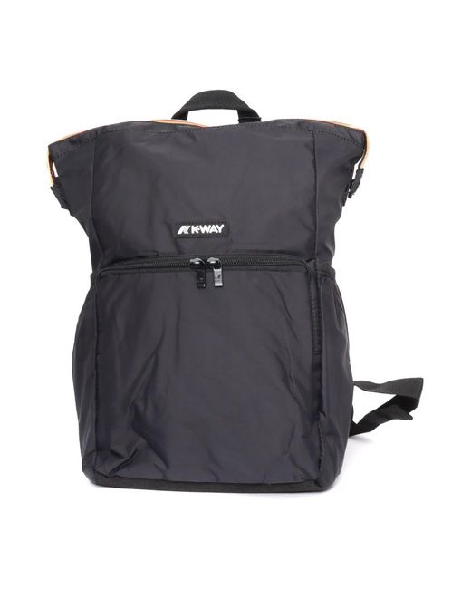 K-Way Black Backpacks for men