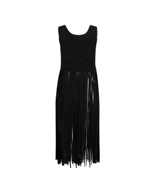 Philosophy Di Lorenzo Serafini Black Midi Dresses