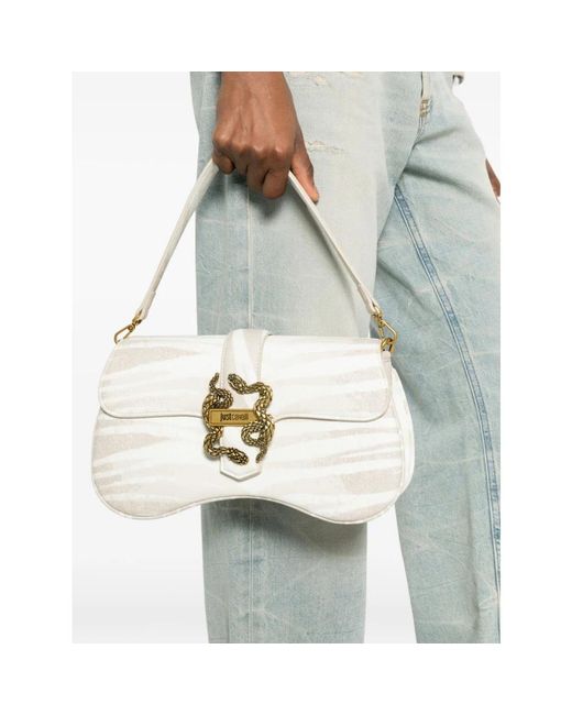 Just Cavalli White Handbags