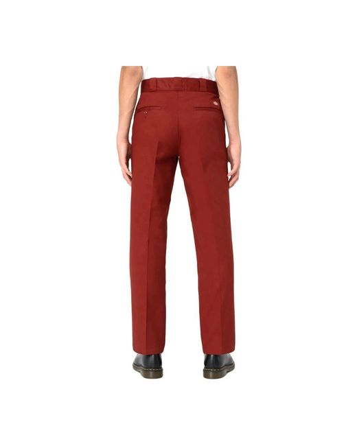 Dickies Rechte Broek in het Red voor heren