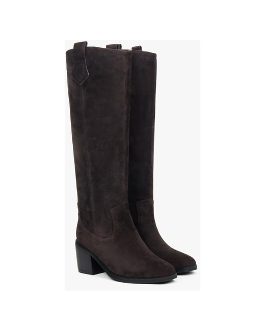 ESTRO Black Cowboy Boots