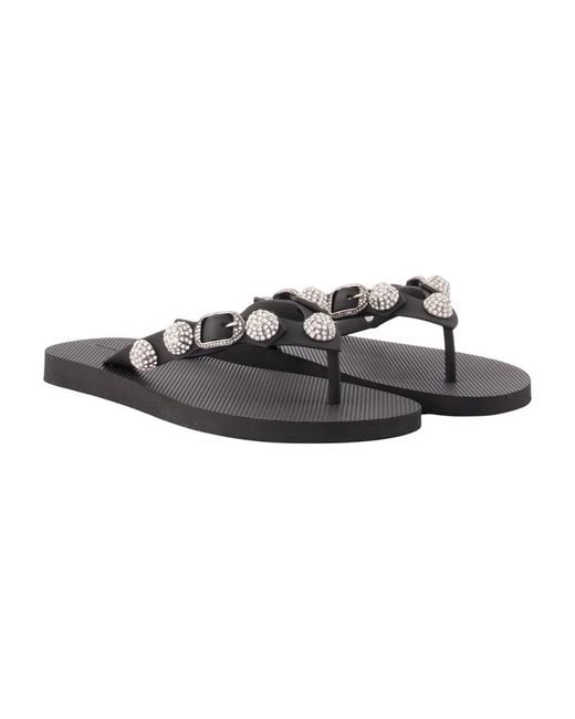 Balenciaga Blue Flip Flops
