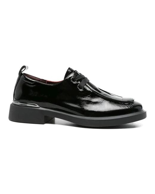 Linda Baumann Black Laced Shoes