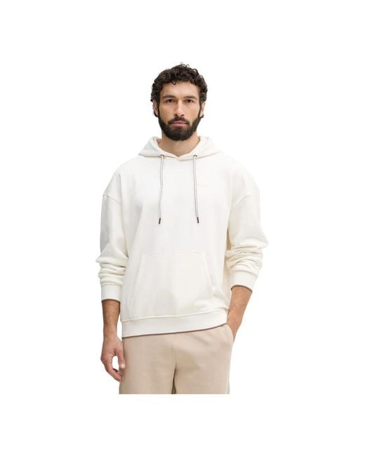 Guess Pullover Hoodie in het White voor heren