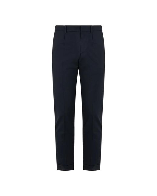 Moorer Blue Cropped Trousers for men