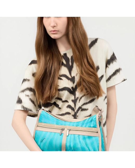 Roberto Cavalli Blue Cross Body Bags