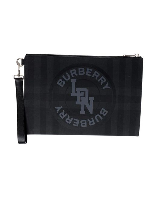 Burberry Accessoires ,Zwart ,Katoen Edin Wallet in het Black voor heren
