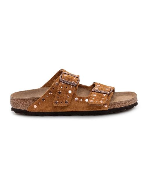 Birkenstock Brown Sliders