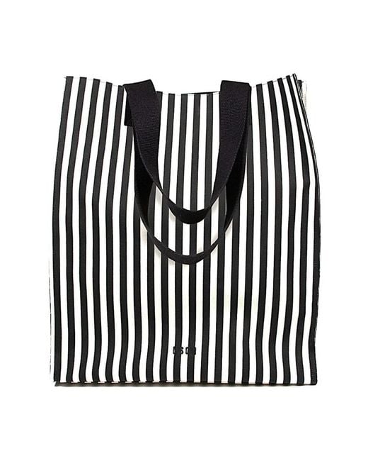 MSGM Black Tote Bags