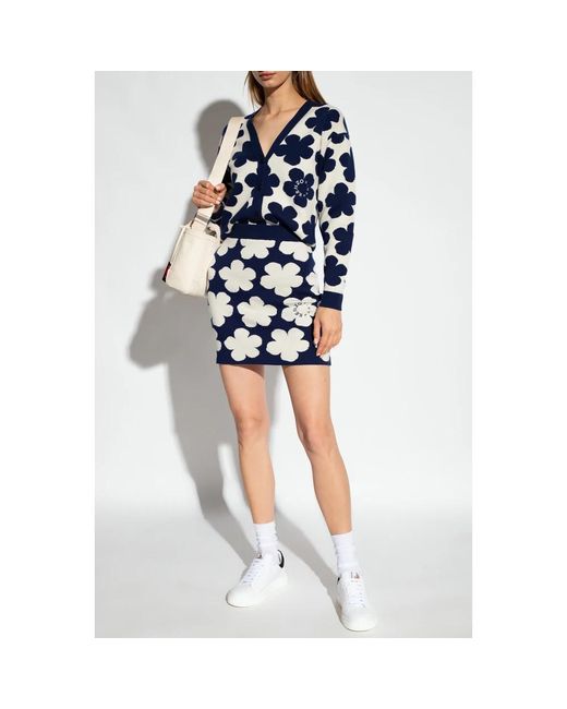 KENZO Rokken ,Blauw ,Katoen Rok Met Patroon in het Blue