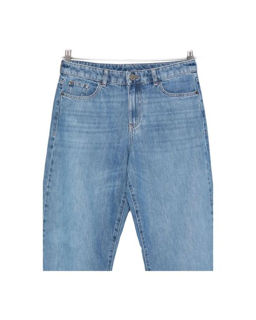 Emporio Armani Blue Loose-Fit Jeans