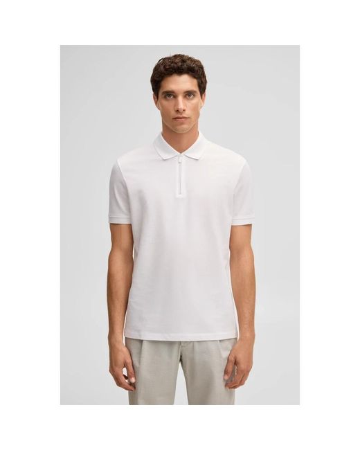Strellson Polo Met Rits in het White voor heren