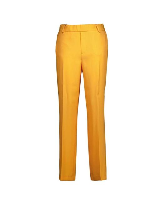 Mos Mosh Yellow Slim-Fit Trousers