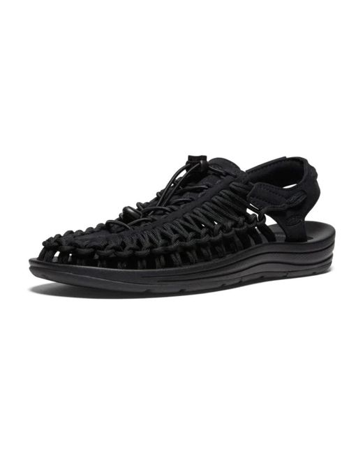Keen Innovative Two-Cord Schwarze Sandalen in Black für Herren