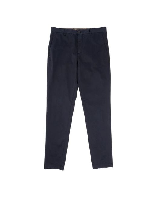 White Sand Broeken ,Blauw ,Katoen Slim Fit Chino in het Blue voor heren