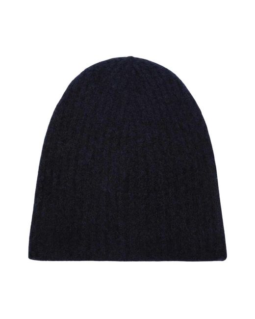 Roberto Collina Blue Blauer Strickmütze Hut