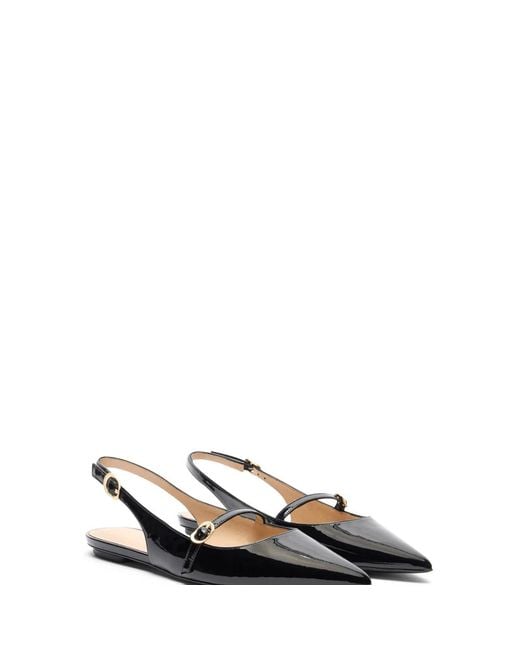 Stuart Weitzman Black Ballerinas