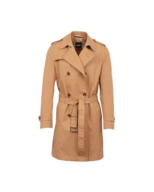 HUGO Brown Trench Coats for men