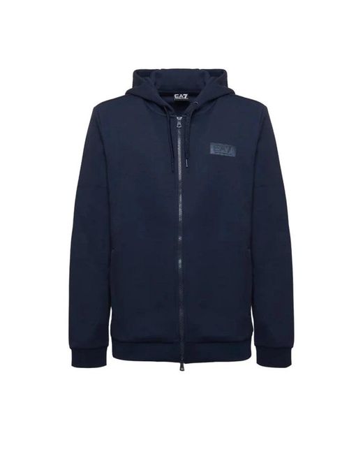 Zip-Throughs di EA7 in Blue da Uomo
