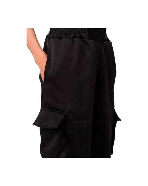 Trousers > wide trousers DISCLAIMER en coloris Black