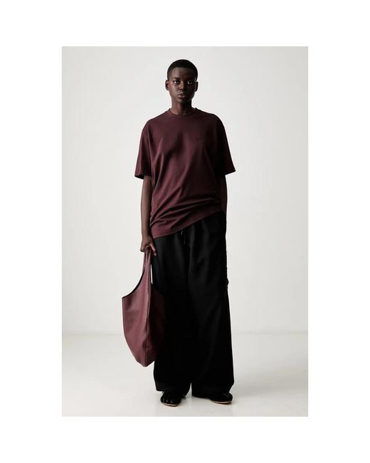 Y-3 Regular Short Sleeve Tee in het Red