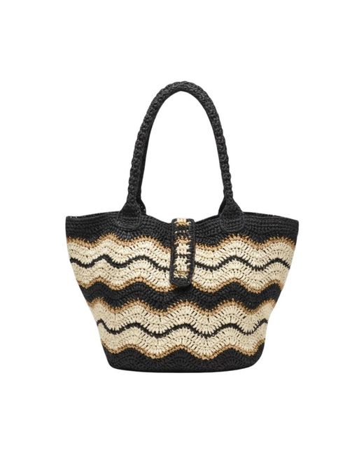 FK Black Tote Bags