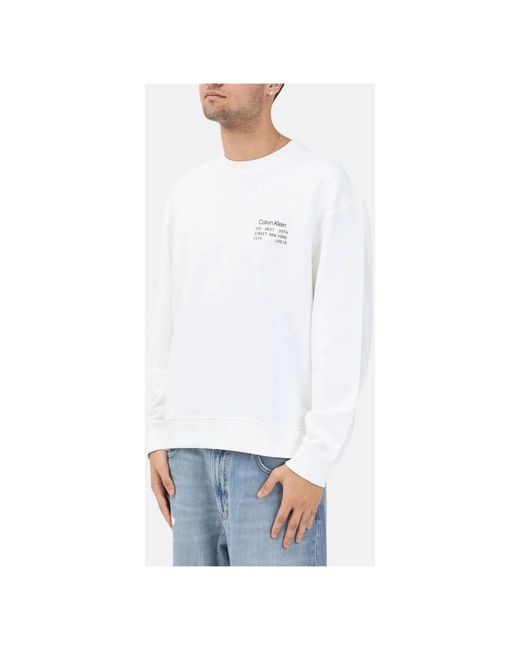 Calvin Klein White Sweatshirts for men