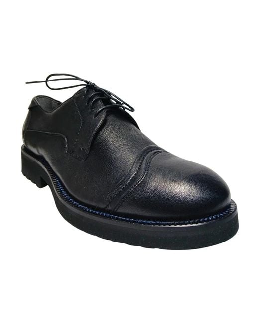 Pollini Black Laced Shoes for men