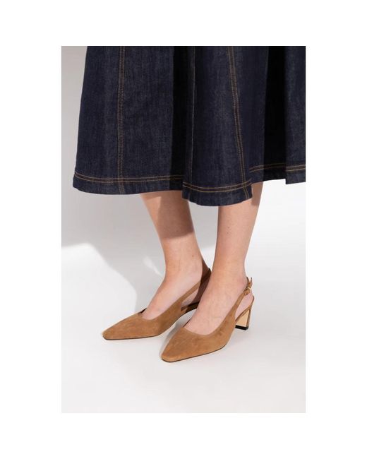 Stuart Weitzman Schoenen ,Bruin ,Leer Stassi Slingback 50 in het Brown